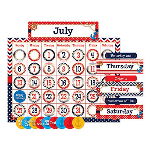 Teacher Created Resources Nautical Calendar Bulletin Board (5492)