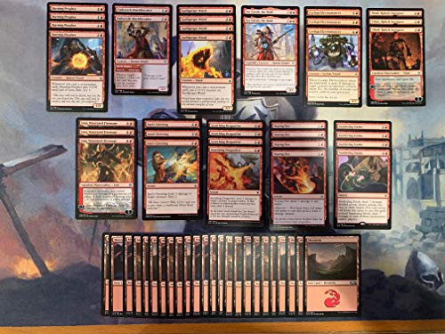Red Burn Deck - Very Powerful - Modern Legal - Custom Built - Magic The Gathering - MTG - 60 Card!