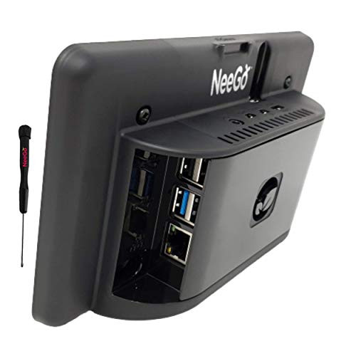 NeeGo Raspberry Pi 4 Screen Case for Raspberry Pi Monitor Touchscreen Display 7-inch