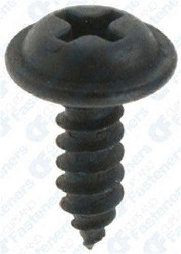 100 #8 X 1/2" Phillips Flat Top Washer Head Screws Blk