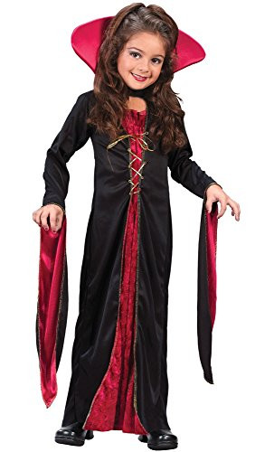 Victorian Vampiress Kids Costume, M (8-10)