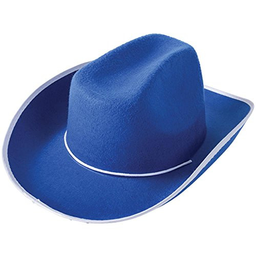 U.S. Toy Blue Felt Western Style Cowboy Hat Size Large U.S. Toy Blue Felt Western Style Cowboy Hat Size Large