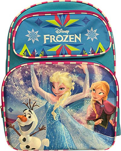 Group Ruz Frozen Elsa & Anna Girl's 3D 16" Large School Bag Backpack