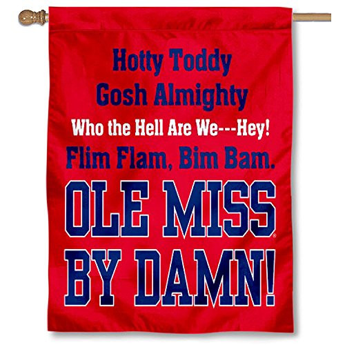 College Flags & Banners Co. Ole Miss Hotty Toddy Double Sided House Flag