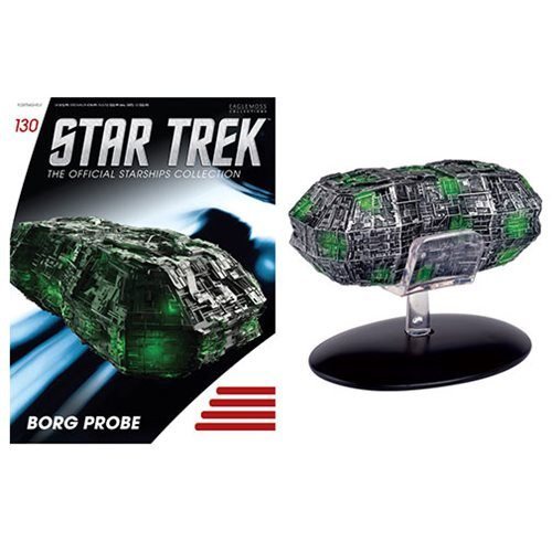 StarTrek Starships Borg Probe Vehicle with Collector Magazine #130 StarTrek Starships Borg Probe Vehicle with Collector Magazine #130