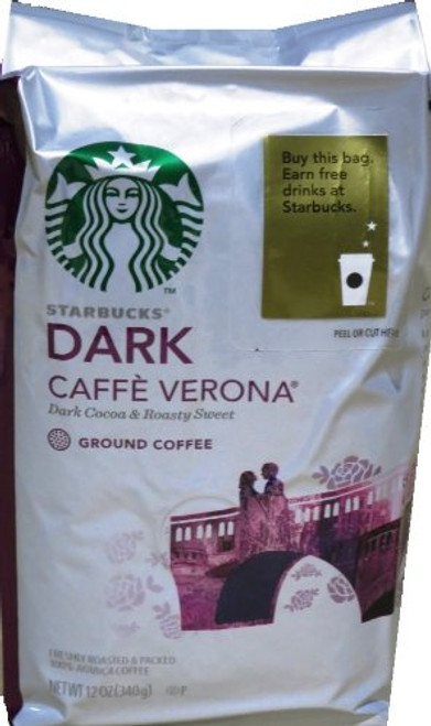 Starbucks Caffe Verona Dark Roast Ground Coffee, 12 Oz Starbucks Caffe Verona Dark Roast Ground Coffee, 12 Oz