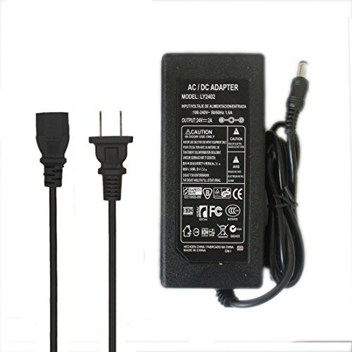 JOYLIT AC 100-240V To DC 24V 2A 5.5x2.1mm DC Output Power Supply Converter Adapter for Led Light Strips