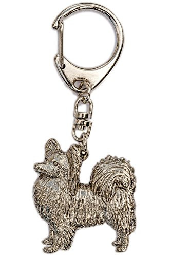 Papillon Made in U.K Artistic Style Dog Key Ring Collection