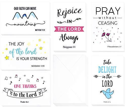 Christian Greeting Cards - 60 Inspirational Greeting Cards -Bible Verse Greeting Cards -Motivational Greeting Cards- Religious Greeting Cards- 60 Scripture Greeting Cards with 60 Envelopes- 4 x 6 Inch Christian Greeting Cards - 60 Inspirational Greeting Cards -Bible Verse Greeting Cards -Motivational Greeting Cards- Religious Greeting Cards- 60 Scripture Greeting Cards with 60 Envelopes- 4 x 6 Inch