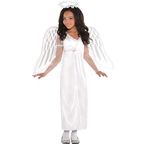 amscan Girls Heavenly Angel Costume - Large (12-14) White