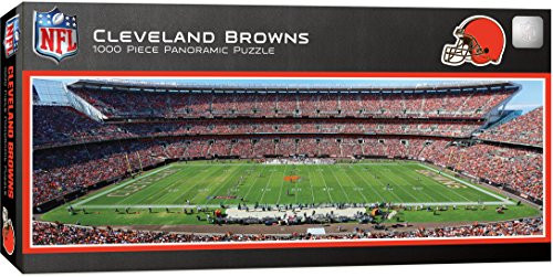 MasterPieces NFL Cleveland Browns Stadium Panoramic Jigsaw Puzzle, 1000 Pieces