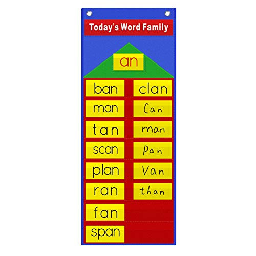 Word Pocket Chart,Pocket Chart with Cards,Classroom Pocket Chart,Teacher Pocket Charts,Word Wall Pocket Chart