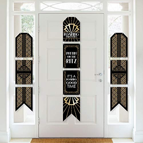 Big Dot of Happiness Roaring 20s - Hanging Vertical Paper Door Banners - 2020 Graduation and Prom Party Supplies - 1920s Art Deco Jazz Party Wall Decoration Kit - Indoor Door Decor Big Dot of Happiness Roaring 20s - Hanging Vertical Paper Door Banners - 2020 Graduation and Prom Party Supplies - 1920s Art Deco Jazz Party Wall Decoration Kit - Indoor Door Decor