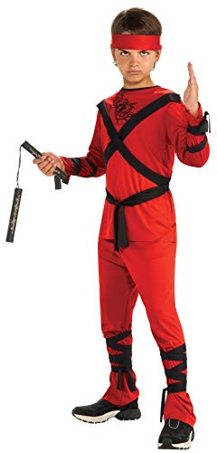 Rubies Red Ninja Child's Costume, Medium