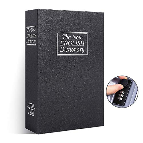 Book Safe with Combination Lock, Ohuhu Dictionary Diversion Book Safe, Portable Safe Box, Great for Storing Money, Jewelry and Passport
