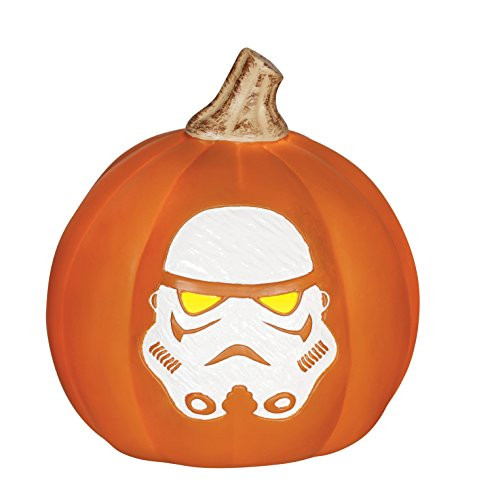 Star Wars Z19068 Stormtrooper Light Up Pumpkin, 6"