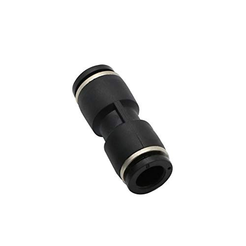 Metalwork Plastic Push to Connect Tube Fitting, Pneumatic Reducing Straight Union Connector, 3/8" OD x 1/4" OD (Pack of 10)