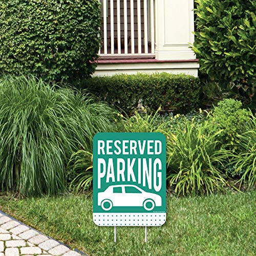 Big Dot of Happiness Reserved Parking - Outdoor Lawn Sign - Yard Sign - 1 Piece