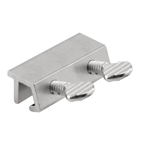Defender Security U 10679 Sliding Door Lock with Double Screws, Aluminum Finish