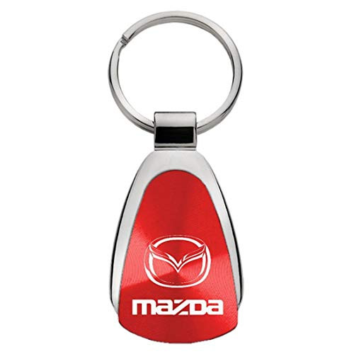 Au-Tomotive Gold, INC. Mazda Red Tear Drop Key Chain Key Chain