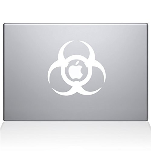 The Decal Guru Toxic MacBook Decal Vinyl Sticker - 13" MacBook Pro (2016 & Newer) - White (1201-MAC-13X-W)