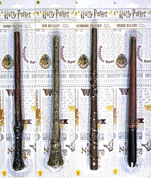 Bundle - 4: Harry Potter, Ron Weasley, Hermione Granger, Draco Malfoy Magic Wands