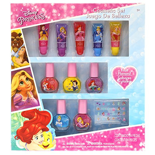 TownleyGirl Disney Themed Super Sparkly Cosmetic Set with Lip Gloss, Nail Polish and Nail Stickers (Disney Princess) TownleyGirl Disney Themed Super Sparkly Cosmetic Set with Lip Gloss, Nail Polish and Nail Stickers (Disney Princess)