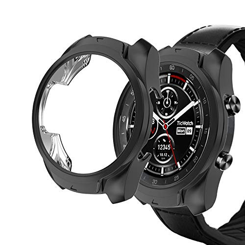 iHYQ TicWatch Pro Case, TPU Protective Anti-Scratch Soft Comfortable Cover Bumper for TicWatch Pro Smart Watch