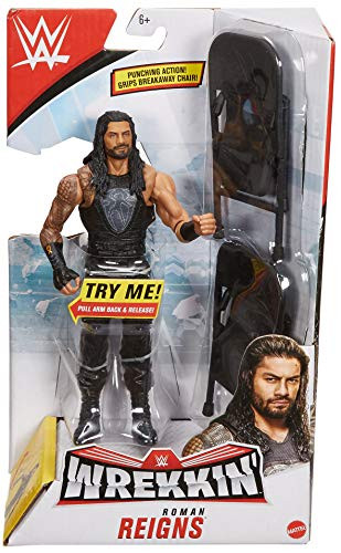 WWE Wrekkin 6-inch Action Figure with Wreckable Accessory, Roman Reigns