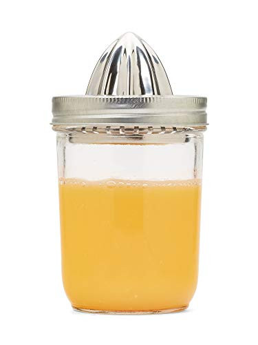 Jarware 82654 Stainless Steel Juicer, Wide-Mouth, Metallic