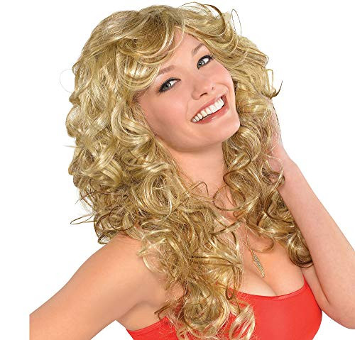 amscan 844158 70s Bombshell Wig, Standard, Blonde