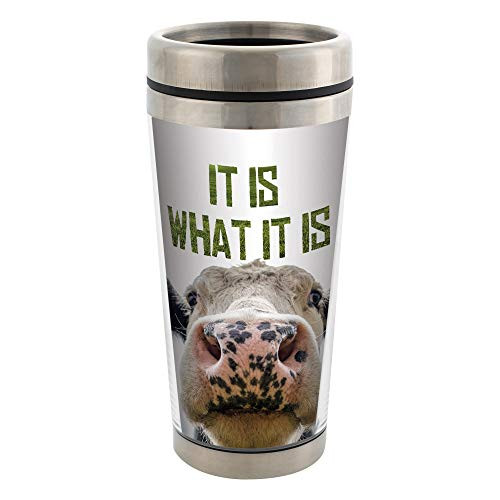 It Is What It Is Stainless Steel 16 oz Travel Mug with Lid