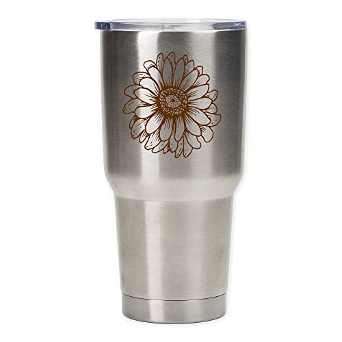 Sunflower Stainless Steel 30 oz Travel Mug with Lid