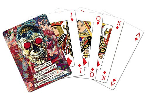 Tree-Free Greetings Standard Playing Card Deck, Perfectly Imperfect Themed Ashley Whittenberger Art (15153)