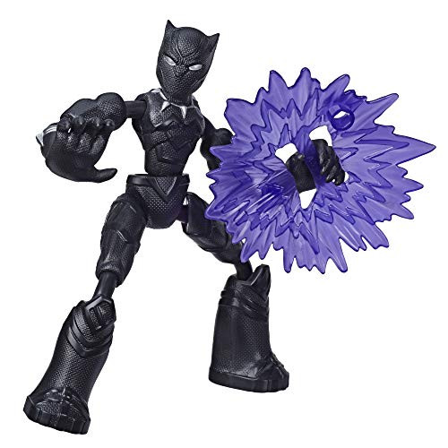 Avengers Marvel Bend & Flex Black Panther Action Figure, 6" Flexible Figure, Ages 6 & Up