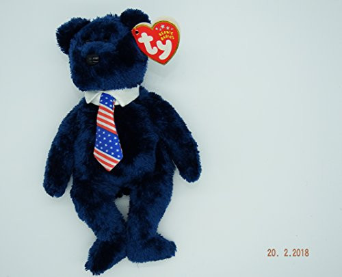 Ty Beanie Babies - Pops the Bear (USA Tie)