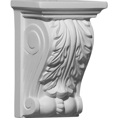 Ekena Millwork COR03X02X05LE 3 7/8-Inch W x 2 3/4-Inch D x 5 7/8-Inch H Legacy Acanthus Corbel