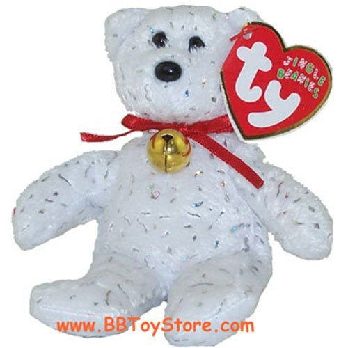 Ty Jingle Beanie Baby - Decade The Bear (White) (5.5 inch)