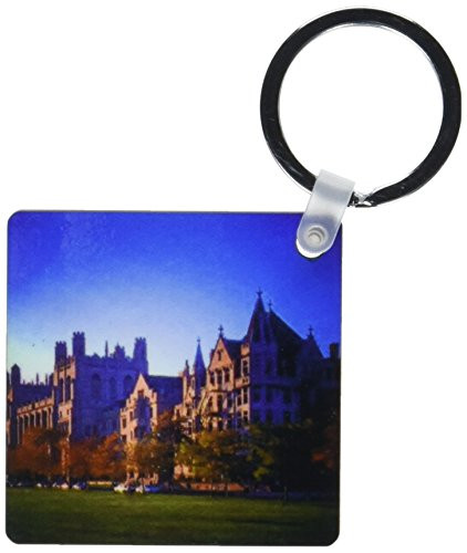 3dRose University of Chicago - Key Chains, 2.25 x 4.5 inches, set of 2 (kc_26371_1)
