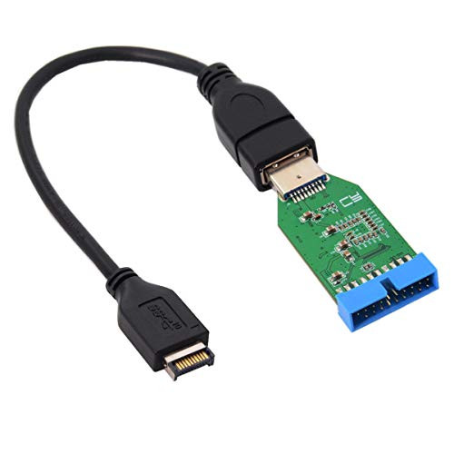 USB 3.1 Front Panel Header to 3.0 Female Cable to Motherboard 20pin Header Female Hub Adapter