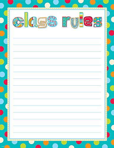 Creative Teaching Press Dots on Turquoise Class Rules (0978)