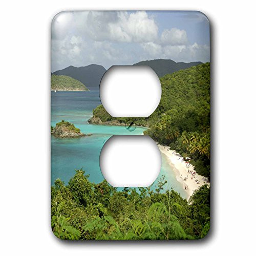 3dRose lsp_70005_6 USVI, St. John, Trunk Bay, Virgin Islands NP Plug Outlet Cover