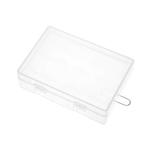 uxcell Battery Storage Case Holder Transparent for 4 x 26650 Batteries Capacity
