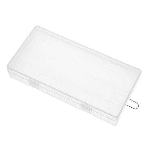 uxcell Battery Storage Case Holder Transparent for 8 x 18650 Batteries Capacity