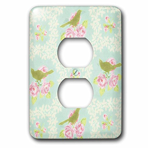 3dRose lsp_61864_6 Victorian Pink n Green Bird Print Plug Outlet Cover, Multicolored 3dRose lsp_61864_6 Victorian Pink n Green Bird Print Plug Outlet Cover, Multicolored