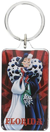 Disney Villains Cruella Rectangular Lucite Key Ring