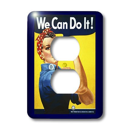 3dRose lsp_39022_6 Vintage WW II Rosie Poster 2 Plug Outlet Cover