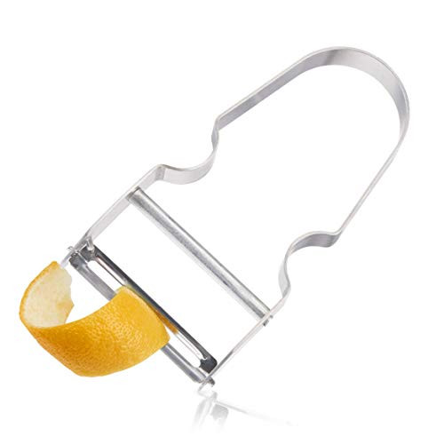 Viski 9566 Professional: Stainless Steel Citrus Peeler, One Size, Silver