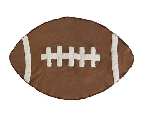 Mud Pie Football Sherpa Blanket