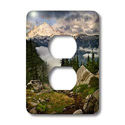 3dRose Lsp_95587_6 Washington, North Cascades, Mt  Baker - Us48 Dsv0192 - David Svilar 2 Plug Outlet Cover